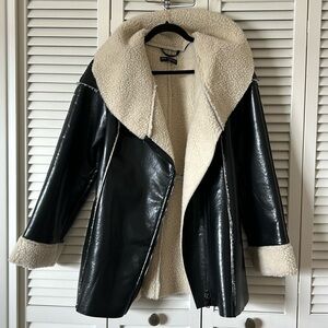 Finesse over sized bomber jacket